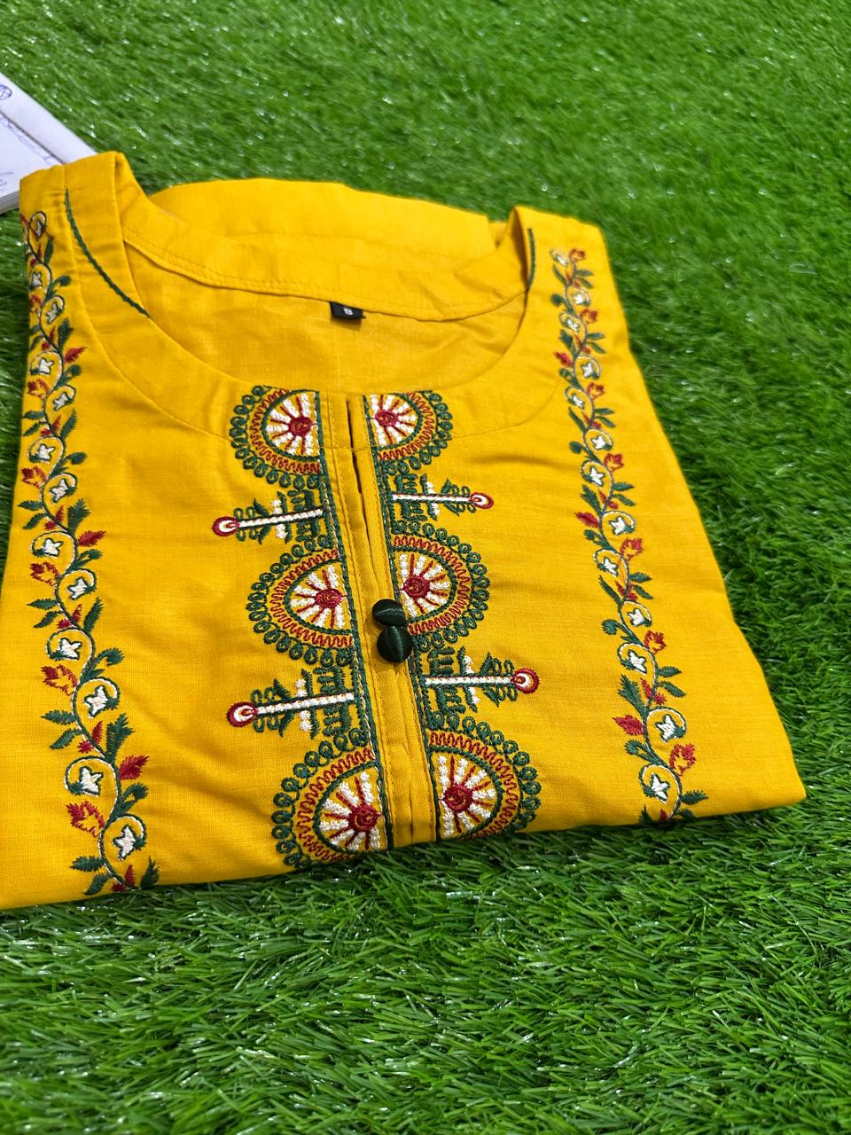 Zani Mustard 3PC STITCHED