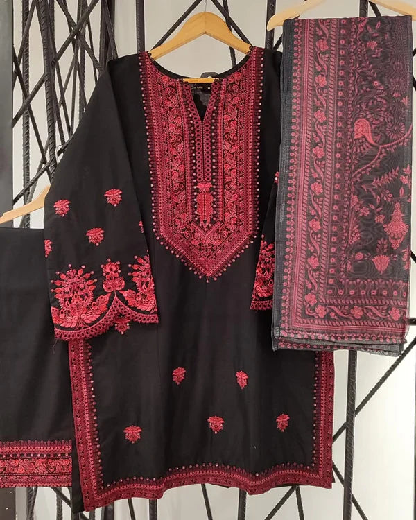 RED SCARLET 3PC  STITCHED