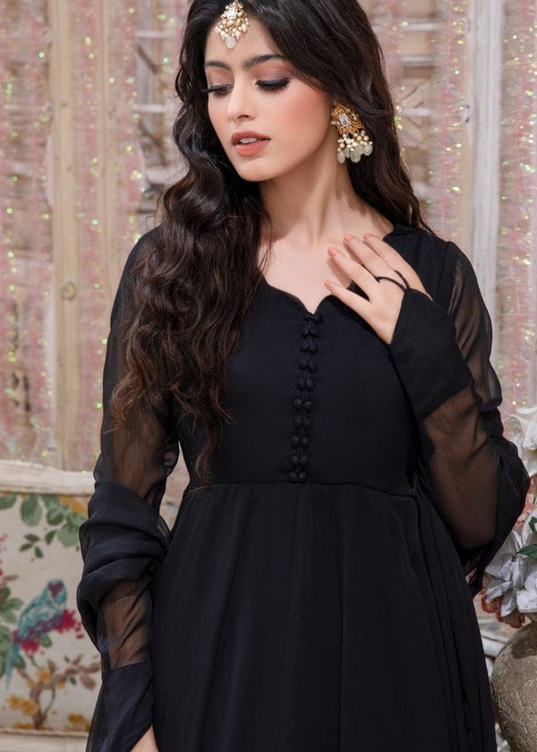 jet black  frock 2 pec
