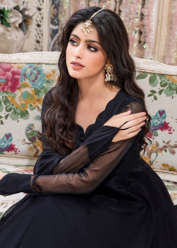 jet black  frock 2 pec